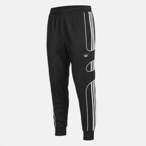 Adidas Originals Graphic Track Pants Black White Pre Owned